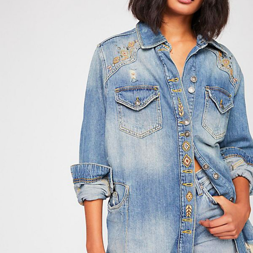 Free people Moonchild shirt jacket NWT